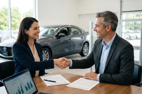 DriveWise advisor meeting with a borrower